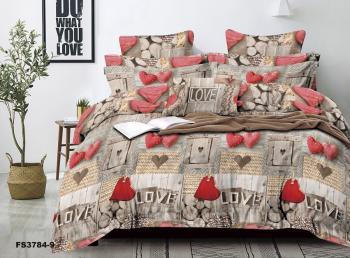 Постельное белье из микросатина "Микросатин" семейный (диз.: FS3784-9) КМС-С