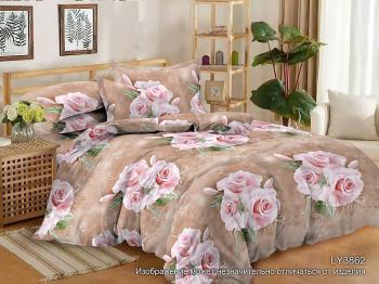 Постельное белье из микросатина "Микросатин" 200*220 (диз.: 3862LY) КМС-20