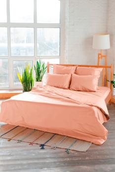 Постельное белье из сатина &quot;Камелия&quot; 1,5 сп. (нав. 70*70 диз.: Персик) КССС
