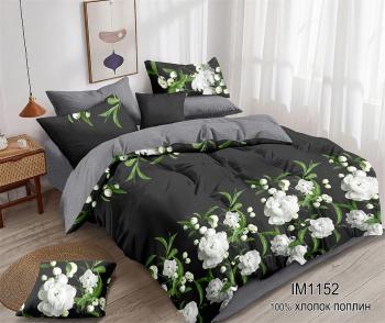 Постельное белье из поплина "Наслаждение" 3Д Евро 220*240 (диз.: IM1152) КНПЕД
